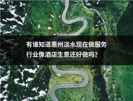 有谁知道惠州淡水现在做服务行业像酒店生意还好做吗？